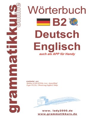 cover image of Wörterbuch B2 Deutsch--Englisch